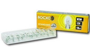 13430 Лампа BOCXOD 12v W3W  W2.1X9.5D бц