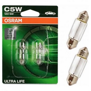 14543 Лампа OSRAM 12V C5W (SV8.5/8)  ULTRA LIFE  (блистер, 2шт)