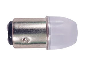 14718 Лампа светодиодная 12v (21/5w) BAY15d (2конт) 9 SMD диодов, ЛИНЗА, белая