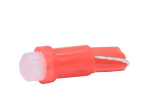 09733 Лампа светодиодная CR T5 (W1.2W) б/ц, красная 12V X0049