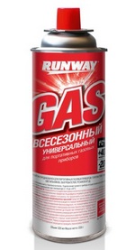 00973 Баллоны к газ. плите RUNWAY всесезонный 520мл аэрозоль RW6137