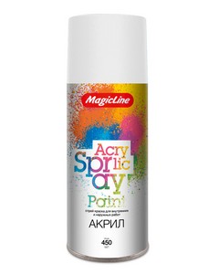 01742 Краска белая глянцевая (265г) MagicLine 030  RAL 9003