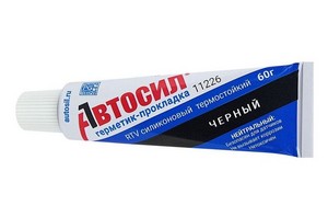 16534 Герметик-прокладка АВТОСИЛ (г. Казань) термостойкий силиконовый черный 60г  