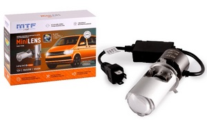 16442 Светодиодные мини-линзы в фары H4/H19, 30/45W, 12V, 5500K серия MiniLENS MTF 