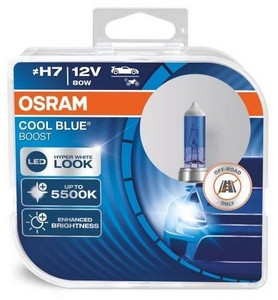 14247 Лампа OSRAM 12V H7 (80) PX26d COOL BLUE BOOST 5500K (евробокс, 2шт)