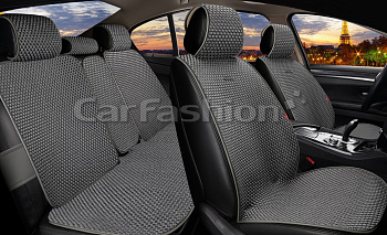 16160 Накидки комплект Carfashion «KANT PLUS» т.серый