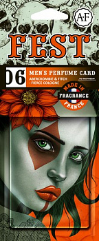 16986 Ароматизатор AURA FRESH FEST (картон) №6- ABERCROMBIE & FITCH - FIERCE COLOGNE