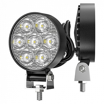 17984 Фара светодиодная COSMOS Y-7LED, 21Вт, направленный свет, 64*64*20мм, 12/24В