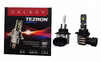 18556 Светодиодные лампы TEZRON GALAXY HIR2 (9012) 9-32В, 60Вт, 4600Лм, 6000К, 2шт