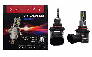 18554 Светодиодные лампы TEZRON GALAXY HB3 (9005) 9-32В, 60Вт, 4600Лм, 6000К, 2шт