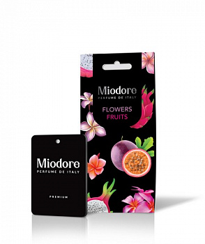 17149 Ароматизатор MIODORE подвесной картонный  - FLOWERS-FRUITS (ЦВЕТЫ И ФРУКТЫ)