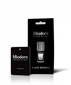 16283 Ароматизатор MIODORE (подвесной картонный) - Black afgano