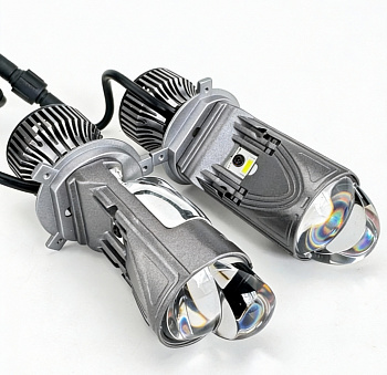 18223 Светодиодные мини-линзы в фары H4, 34/52W, 5000Lm 12V (2шт) M01K-H4