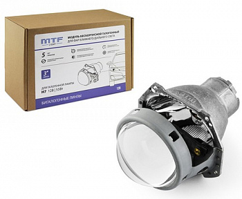 16756 Модули дальн/ближн света MTF Light Bi-LED 3" 12В, под галоген Н7, 55Вт