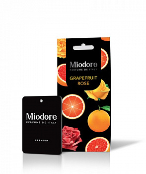 17148 Ароматизатор MIODORE подвесной картонный - GRAPEFRUIT-ROSE (ГРЕЙПФРУТ И РОЗА)