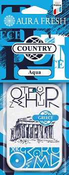 16956 Ароматизатор AURA FRESH COUNTRY (картон) Aqua
