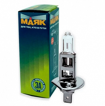 16633 Лампа МАЯК H1 50w P14,5s SUPER LIGHT +30%    12v