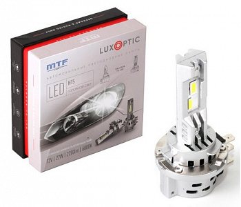 16760 Набор светодиодных ламп MTF LUXOPTIC H15, 12В, 44W, 4400LM, 6000K