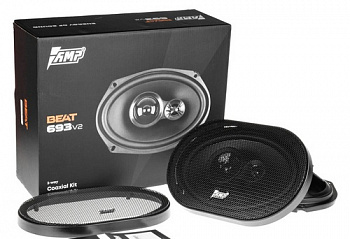 17133 Акустика коаксиальная AMP Beat 693 v2 3-х полосная, 70-140Вт, 6х9" (15х23см) 2шт