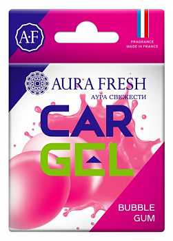 17030 Ароматизатор AURA FRESH CAR GEL (гель на панель) Bubble Gum