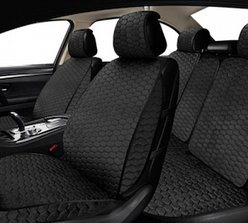 Накидка AUTOPREMIER ALMIRA, чёрный, алькантара, боковая защита (4шт)